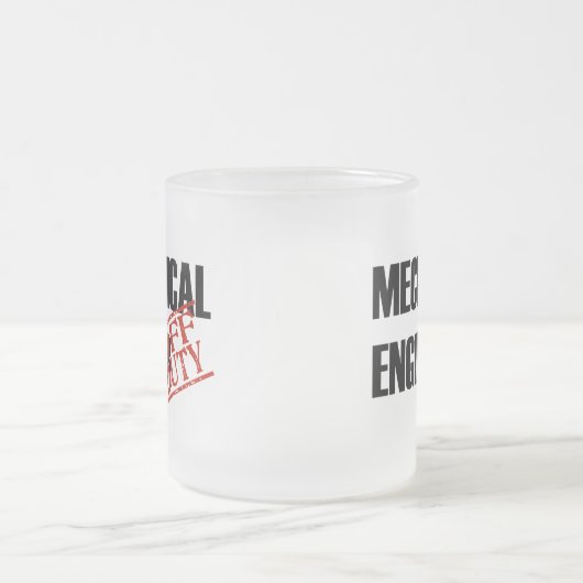 休みの機械式エンジニア フロストグラスマグカップ (中央)