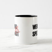 休みの武器の専門家 ツートーンマグカップ (中央)