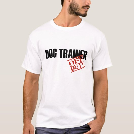 休みの犬の調教師 Tシャツ (正面)