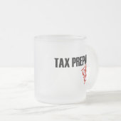 休みの税準備者 フロストグラスマグカップ (正面右)