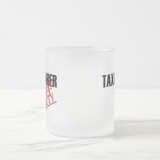 休みの税準備者 フロストグラスマグカップ (中央)