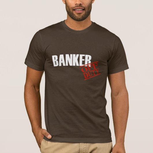休みの銀行家 Tシャツ (正面)