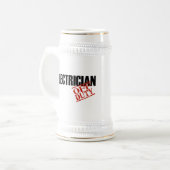 休みの電気技師 ビールジョッキ (正面左)