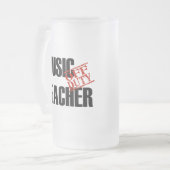 休みの音楽の先生 フロストグラスビールジョッキ (正面左)