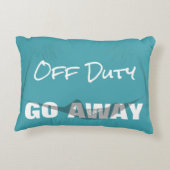 休みは遠くにに行きます アクセントクッション (裏面)