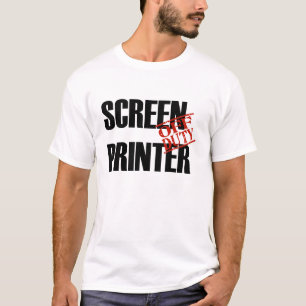 休みスクリーンプリンター Tシャツ