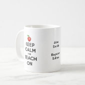 休み保を取る教え コーヒーマグカップ (正面左)