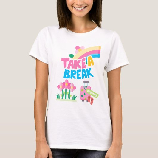 休み春休み Tシャツ (正面)