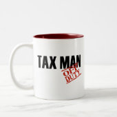 休み税の人 ツートーンマグカップ (左)