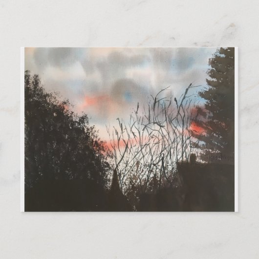 休み、はがき ポストカード (正面)