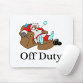 休み(睡眠のサンタ) マウスパッド (マウス)