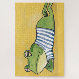 休むカエル ジグソーパズル