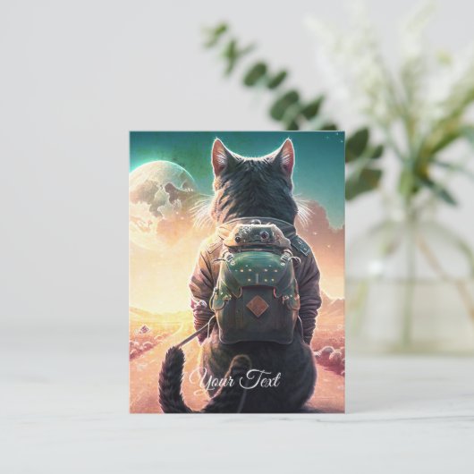 休む猫。 ポストカード (スタンド正面)