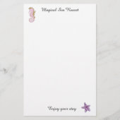 休カスタマイズ行状の頭を固定 便箋 (正面)