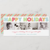 休カラフル日 |ホリデーカード シーズンカード (正面/裏面)