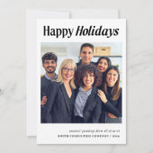 休企業の日 | 白黒1枚の写真 シーズンカード (正面)