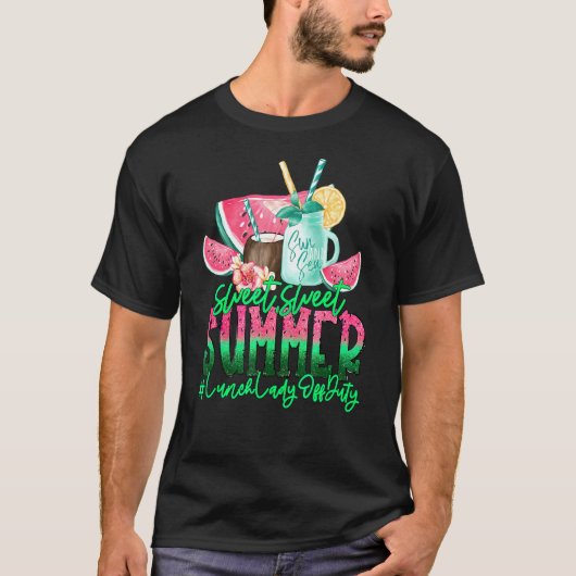 休学中の昼食女性 Tシャツ (正面)