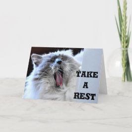 休息してください カード