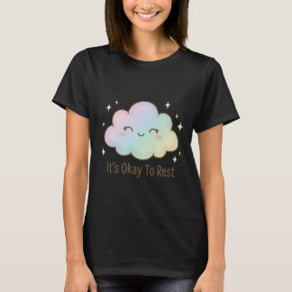 休息してもいい – かわいいパステルクラウドメンタルヘルス Tシャツ