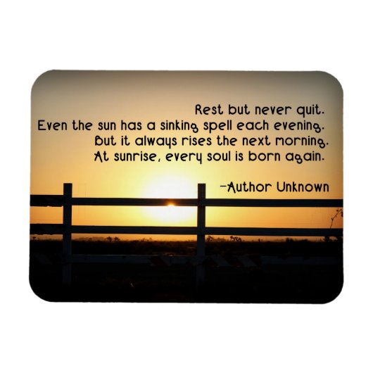 休息するが決してやめない マグネット (横)