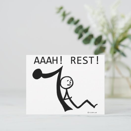 休息だ！ ポストカード (スタンド正面)