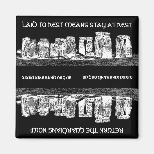 休息に置かれる場合は安静を取る マグネット (正面)