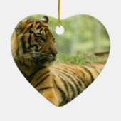 休息のトラのオーナメント セラミックオーナメント (裏面)