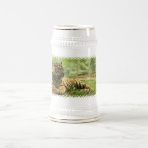 休息のトラビールステイン ビールジョッキ