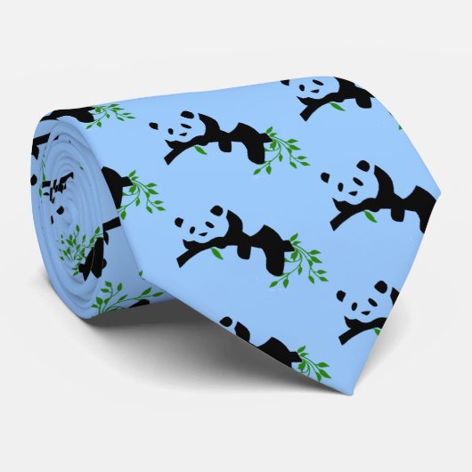 休息のパンダ ネクタイ (ロール)