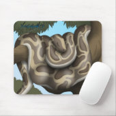休息のヘビのマウスマット マウスパッド (マウス)