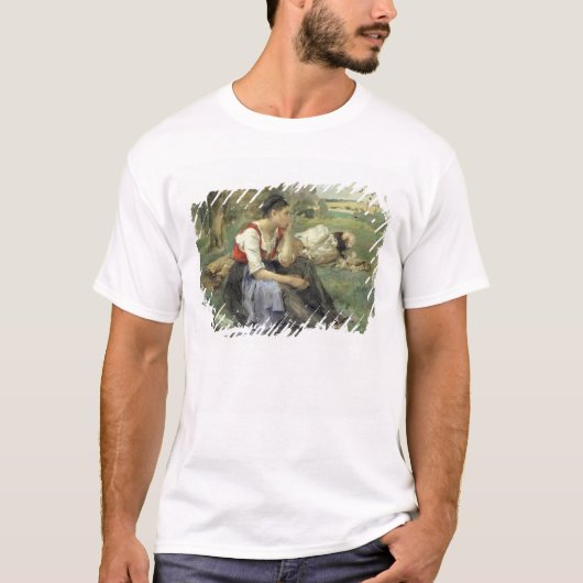 休息の小作人1877年 Tシャツ (正面)