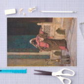 休息の瞬間、1906年Ludwig Deutsch著 薄葉紙 (クラフト)