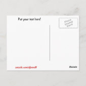 休息の黒猫および満月 ポストカード (裏面)