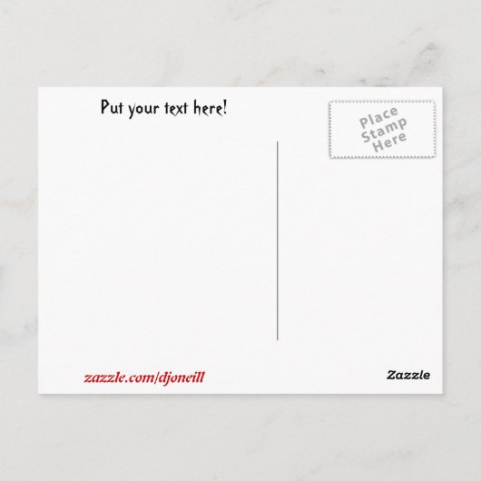 休息の黒猫および満月 ポストカード (裏面)