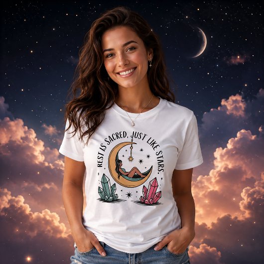 休息は星のように聖なるもの Tシャツ