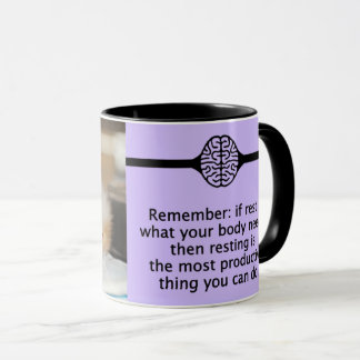 休息は生産的なマグです マグカップ