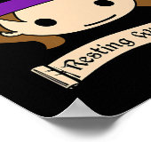 休息ウィッチ顔ハロウィーンの衣装 ポスター (角)