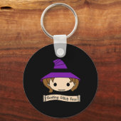 休息ウィッチ顔衣装ハロウィーン キーホルダー (正面)