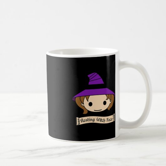 休息ウィッチ顔衣装ハロウィーン コーヒーマグカップ (右)