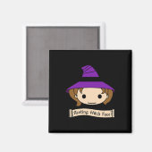 休息ウィッチ顔衣装ハロウィーン マグネット (正面/裏面)