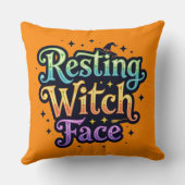 休息ウィッチ顔 クッション (裏面)
