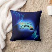 休息ウィッチ顔 クッション (ブランケット)