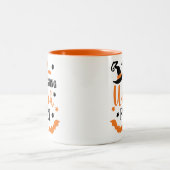 休息ウィッチ顔 ツートーンマグカップ (中央)