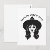 休息ウィッチ顔 ポストカード (正面/裏面)