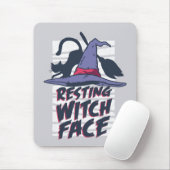 休息ウィッチ顔 マウスパッド (マウス)