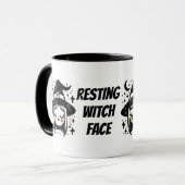 休息ウィッチ顔 マグカップ (正面左)