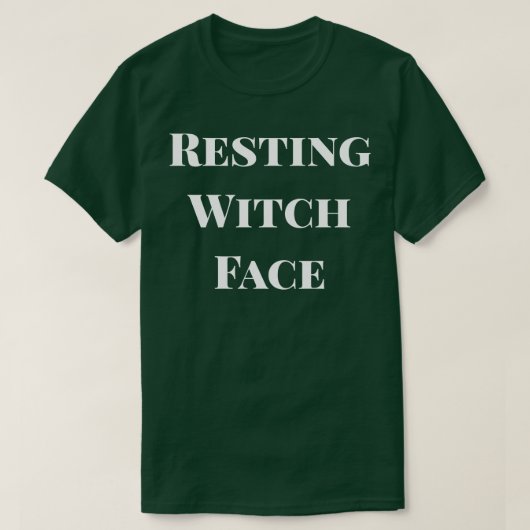 休息ウィッチ顔 Tシャツ (デザイン正面)