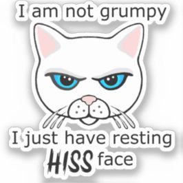 休息ヒス顔白猫 – Benefits PACR シール