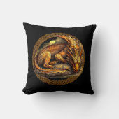 休息ブラウンドラゴン クッション (正面)