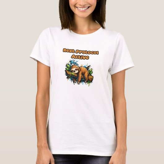 休息プロトコル有効 | 究極のリラクゼーションデザイン Tシャツ (正面)